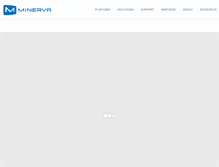 Tablet Screenshot of minervanetworks.com